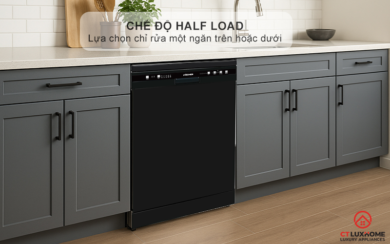 Chế độ Half load giúp tiết kiệm nước