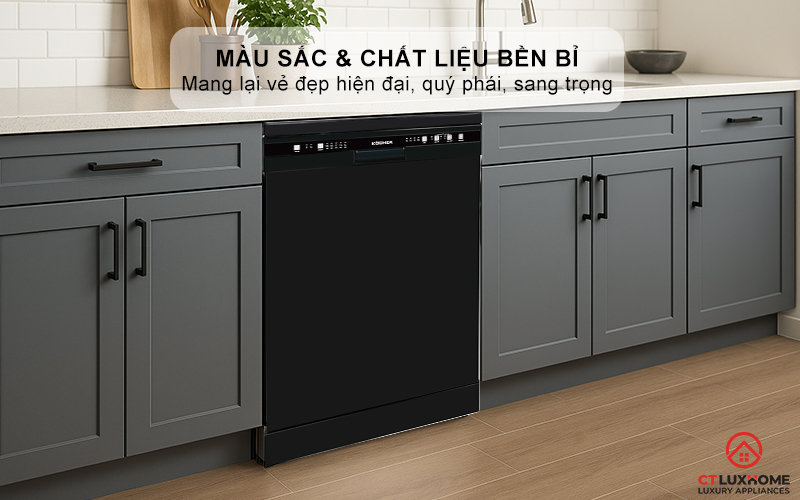 Màu đen huyền bí và chất liệu thép không gỉ mang lại vẻ đẹp sang trọng, quý phái