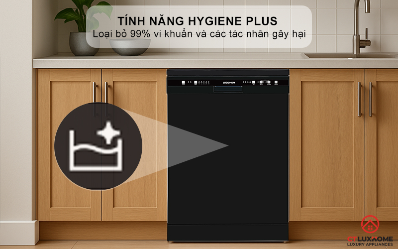 Tính năng Hygiene Plus - diệt sạch 99% vi khuẩn