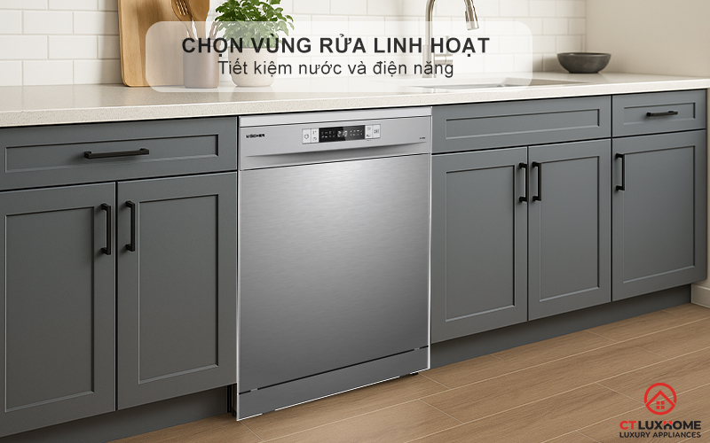 Chọn vùng rửa linh hoạt