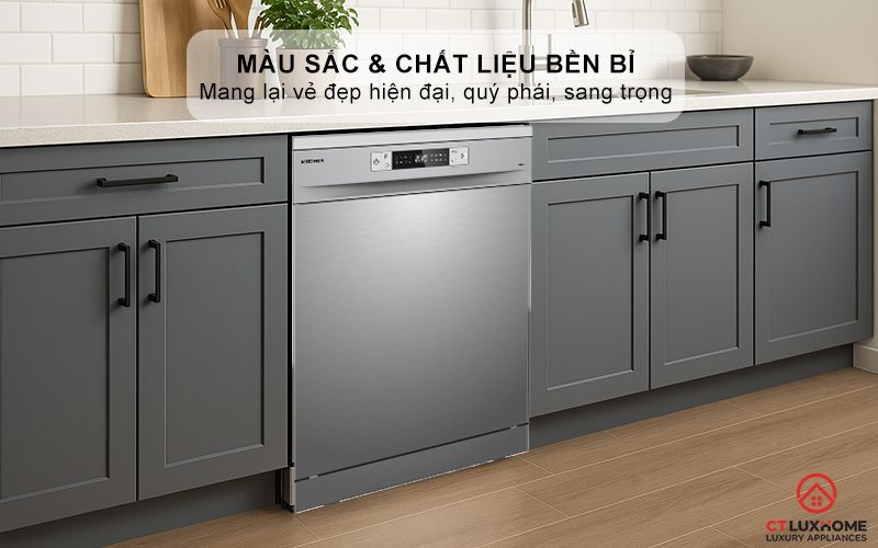 Màu sắc và chất liệu thép không gỉ mang lại vẻ đẹp hiện đại, quý phái