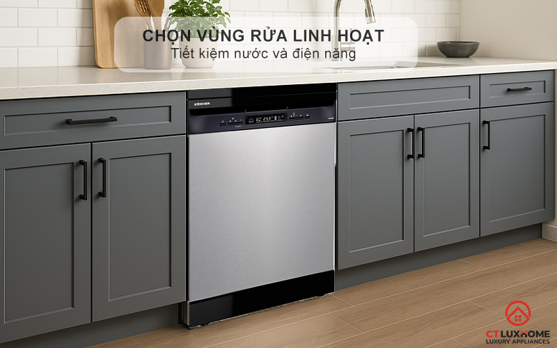Chọn vùng rửa linh hoạt
