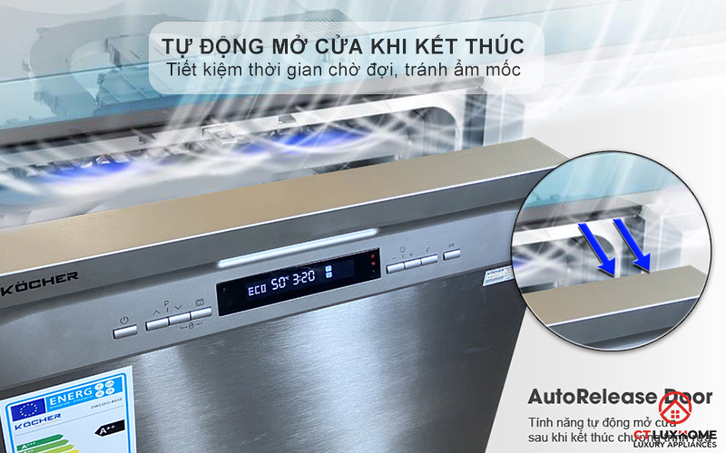 Tự động mở cửa khi kết thúc chương trình