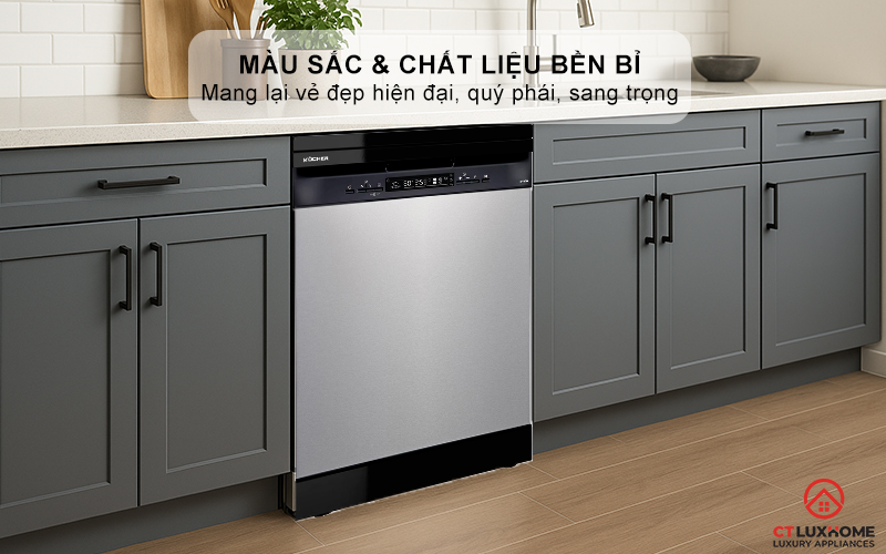 Màu sắc và chất liệu thép không gỉ mang lại vẻ đẹp hiện đại, quý phái