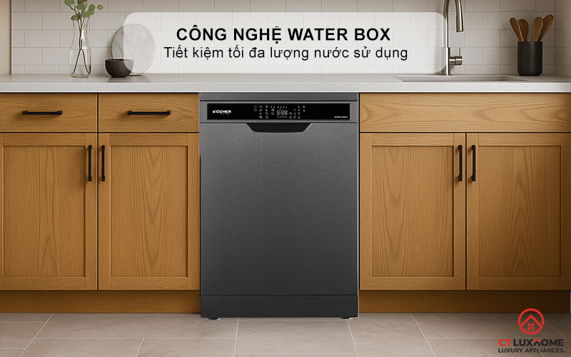 Công nghệ Water Box giúp tiết kiệm nước tối ưu