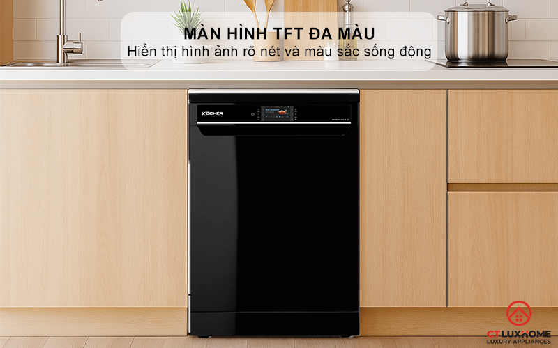 Màn hình TFT đa màu hiển thị hình ảnh rõ nét