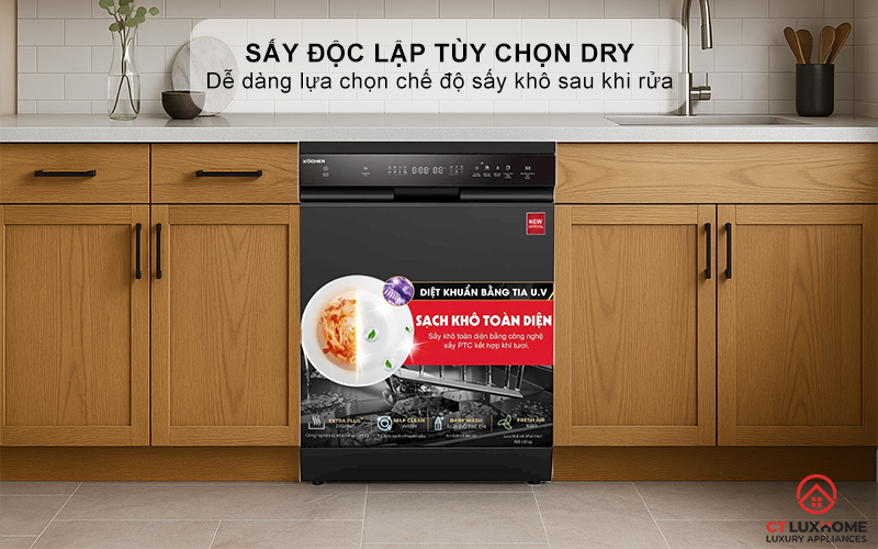 Tính năng sấy độc lập tùy chọn Dry