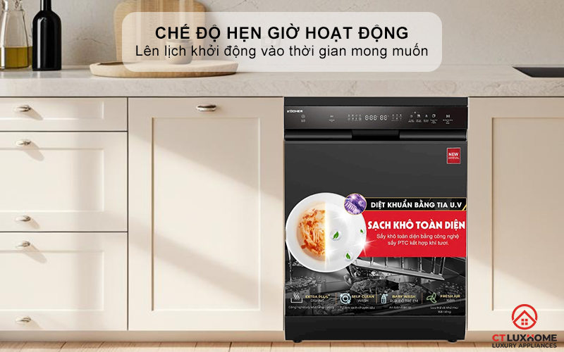Chế độ hẹn giờ hoạt động lên tới 24h