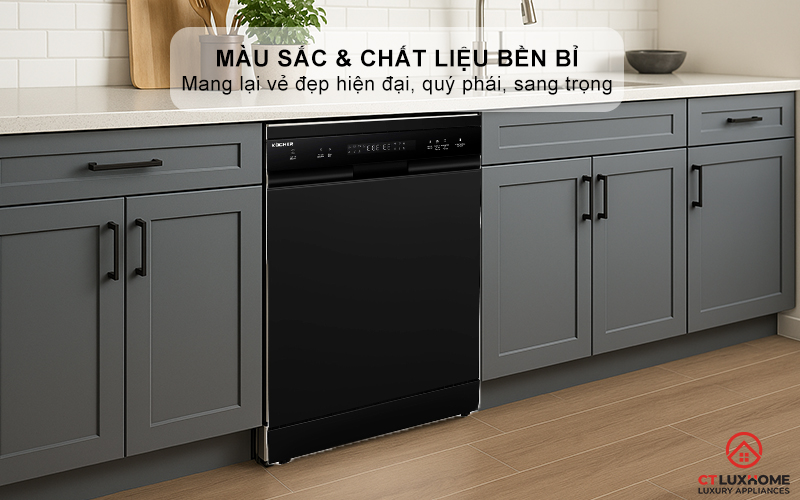 Màu đen huyền bí và chất liệu thép không gỉ mang lại vẻ đẹp hiện đại, quý phái