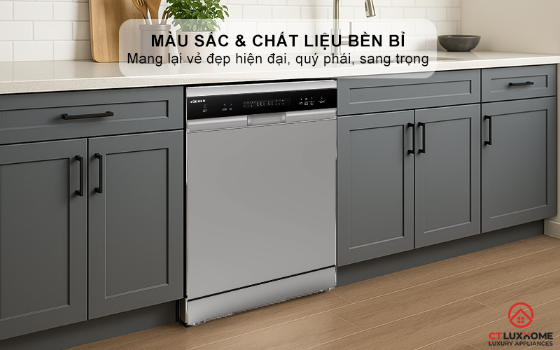 Màu sắc và chất liệu thép không gỉ mang lại vẻ đẹp hiện đại, quý phái