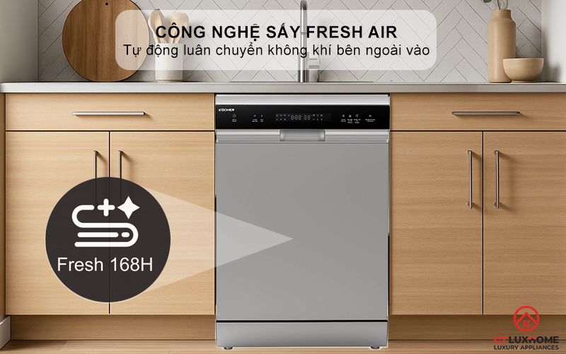 Tích hợp công nghệ sấy khí tươi Fresh Air