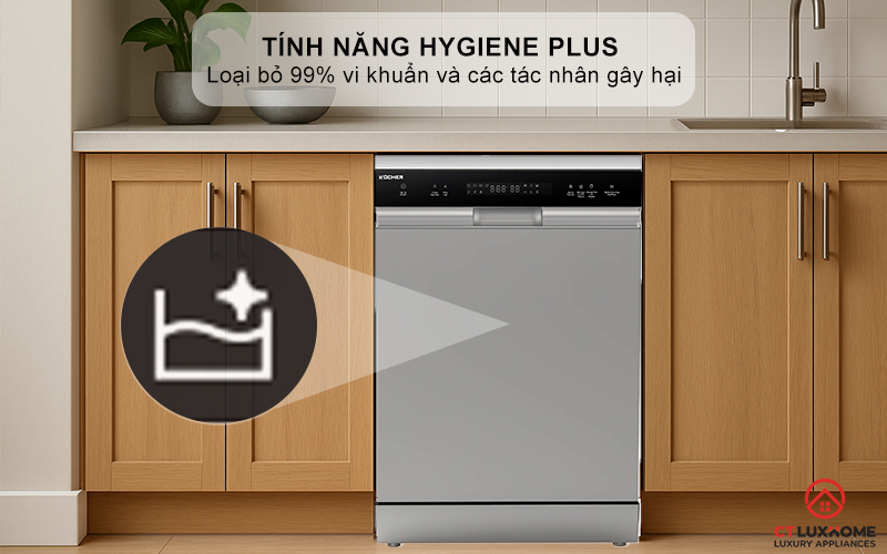 Tính năng Hygiene Plus - diệt sạch 99% vi khuẩn
