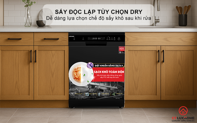 Tính năng sấy độc lập tùy chọn Dry