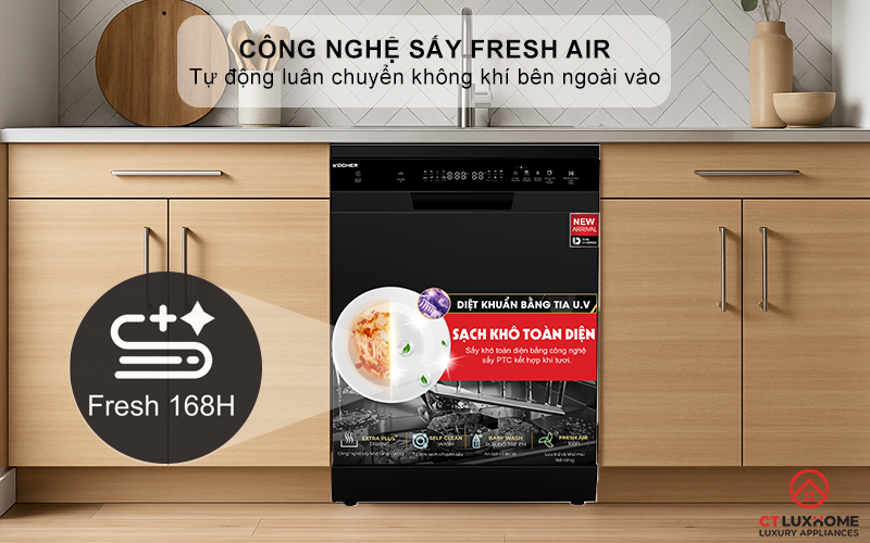 Tích hợp công nghệ sấy khí tươi Fresh Air