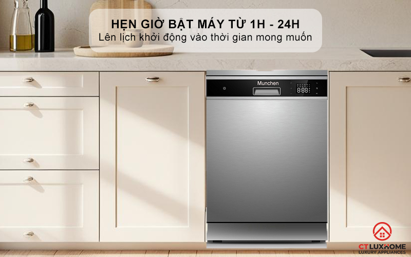 Hẹn giờ bật máy từ 1h - 24h