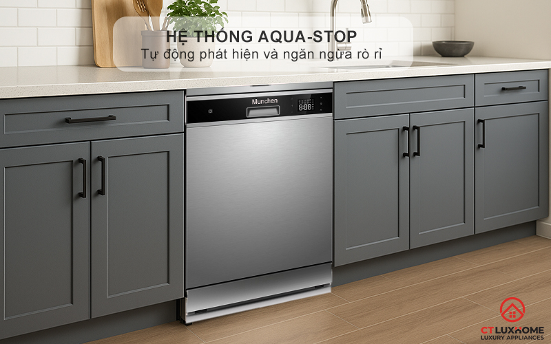 Hệ thống Aqua-Stop tự động phát hiện và ngăn ngừa rò rỉ