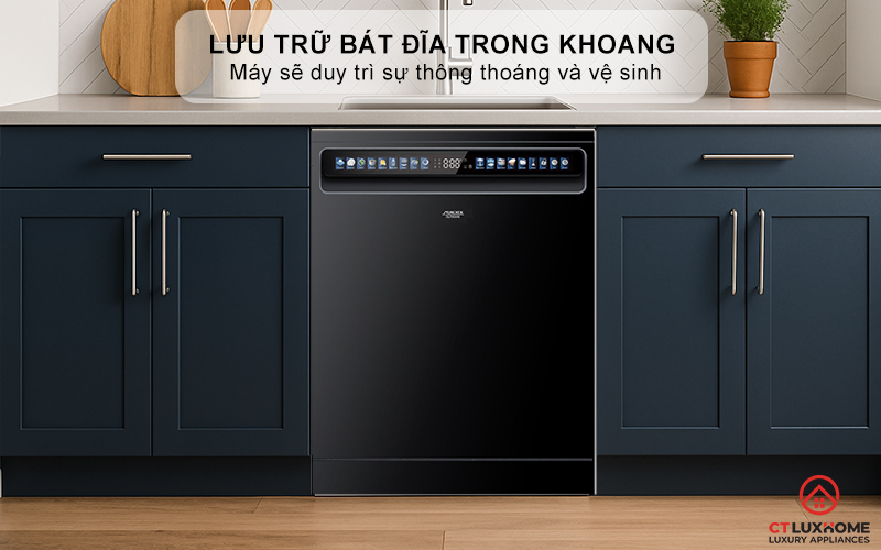 Lưu trữ bát đĩa trong khoang rửa (Storage)