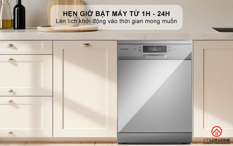 Hẹn giờ bật máy từ 1h - 24h