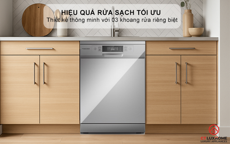 Hiệu quả rửa sạch tối ưu với 03 khoang rửa độc lập