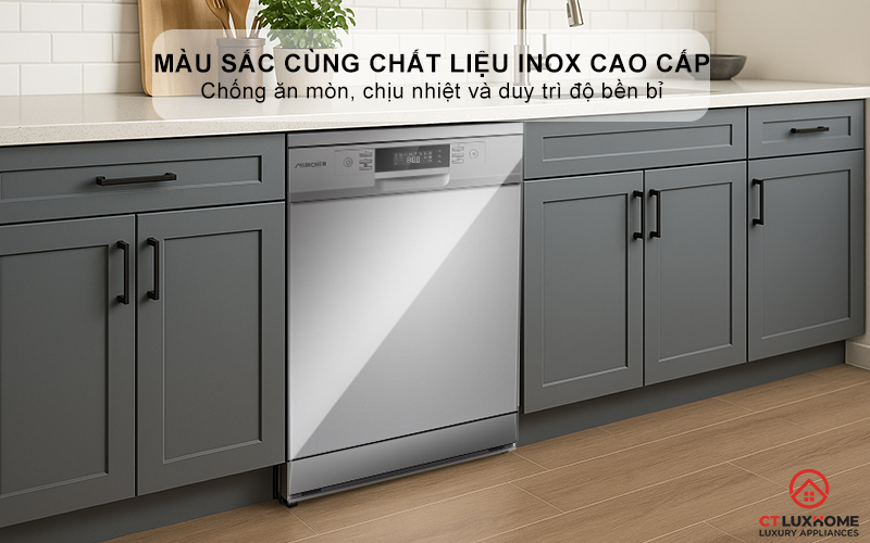 Màu sắc sang trọng cùng chất liệu Inox cao cấp