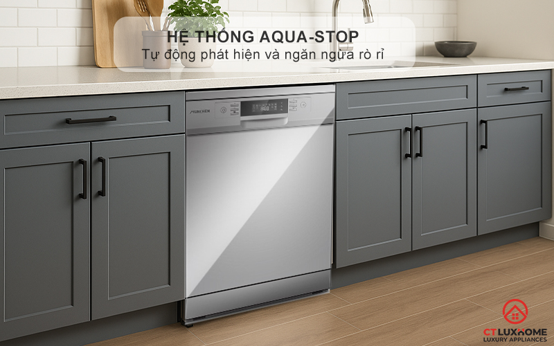 Hệ thống Aqua-Stop tự động phát hiện và ngăn ngừa rò rỉ