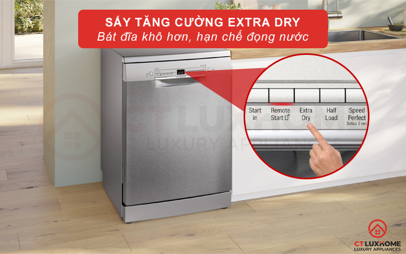 MÁY RỬA BÁT ĐỘC LẬP BOSCH SMS2ITI41G SERIE 2 12 BỘ 7