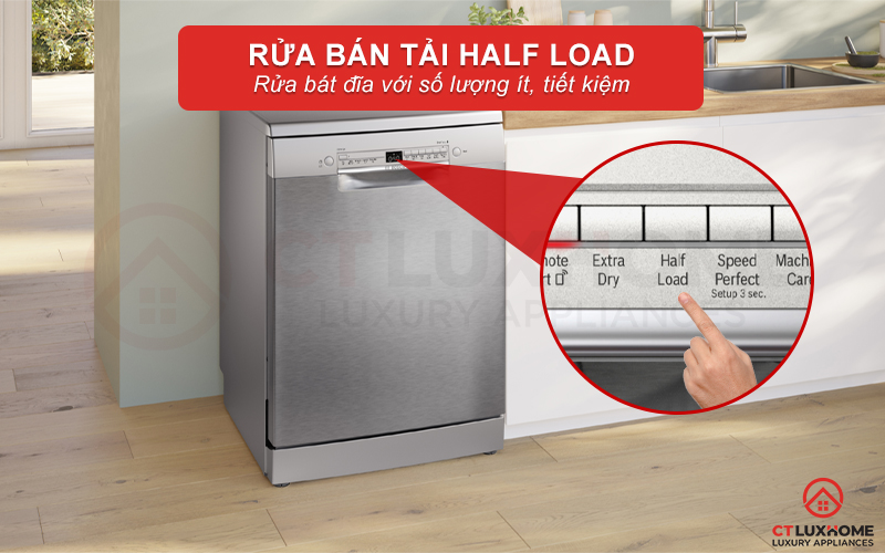 MÁY RỬA BÁT ĐỘC LẬP BOSCH SMS2ITI41G SERIE 2 12 BỘ 8