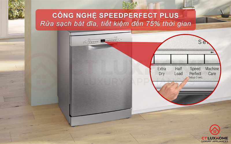 MÁY RỬA BÁT ĐỘC LẬP BOSCH SMS2ITI41G SERIE 2 12 BỘ 9