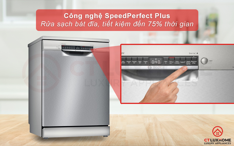 SpeedPerfect Plus tiết kiệm đẩy nhanh thời gian quá trình rửa chén