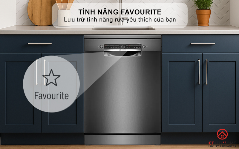 Kết hợp chương trình cơ bản với tính năng đặc biệt chỉ trong 1 nút nhấn Favourite