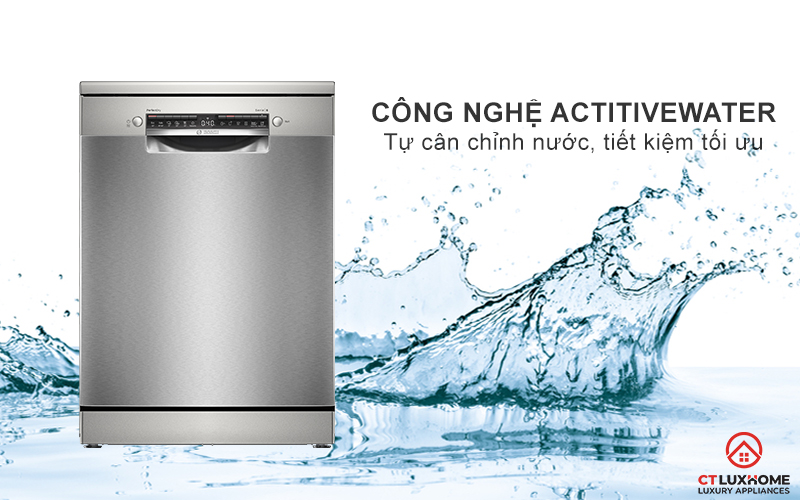 MÁY RỬA BÁT ĐỘC LẬP BOSCH SMS6ZCI10E SERIE 6 SẤY ZEOLITH PERFECTDRY 15
