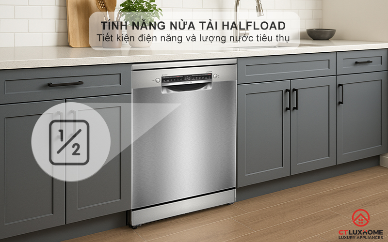 MÁY RỬA BÁT ĐỘC LẬP BOSCH SMS6ZCI10E SERIE 6 SẤY ZEOLITH PERFECTDRY 9