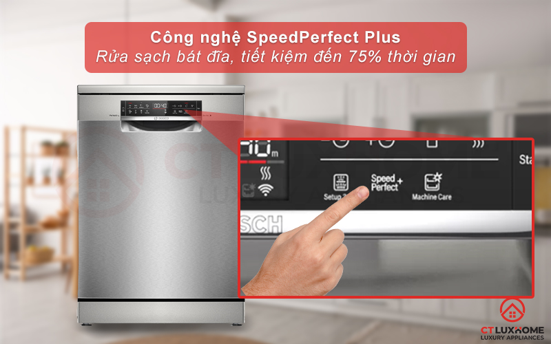 Tăng tốc độ rửa, giảm đến 75% thời gian rửa với SpeedPerfect Plus