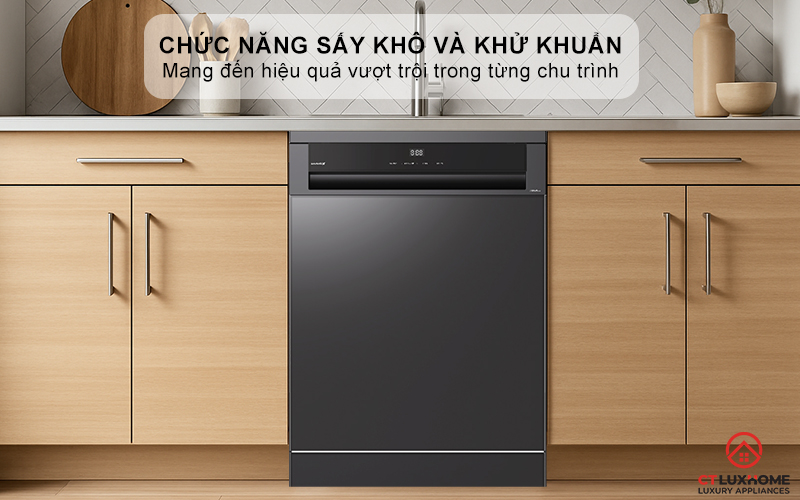 Chức năng sấy khô và khử khuẩn hiệu quả