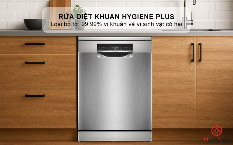 Bát đũa sạch khuẩn hơn với tính năng rửa diệt khuẩn Hygiene Plus