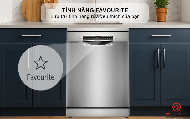 Kết hợp chương trình cơ bản với tính năng đặc biệt chỉ trong 1 nút nhấn Favourite