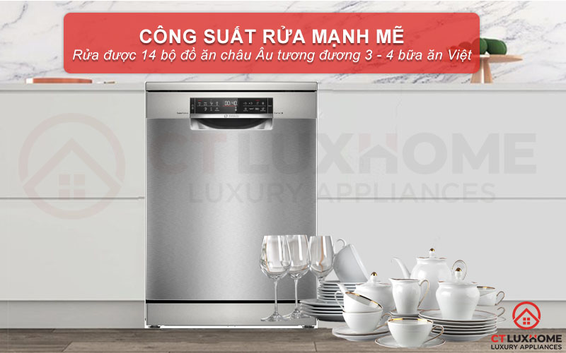 Công suất mạnh mẽ, tiết kiệm điện nước