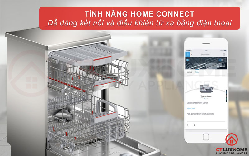 Điều khiển thông minh từ xa bằng ứng dụng Home Connect