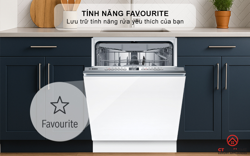 Chức năng Favourite tích hợp chương trình cơ bản và tính năng đặc biệt trong 1 nút nhấn
