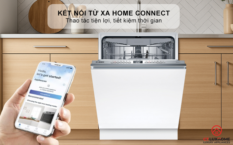 Kết nối và điều khiển máy rửa bát từ xa thông qua HomeConnect trên điện thoại