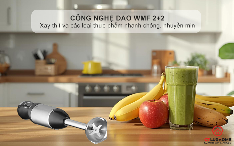 Công nghệ dao WMF 2+2 - Xay thịt và các loại thực phẩm nhanh chóng, nhuyễn mịn