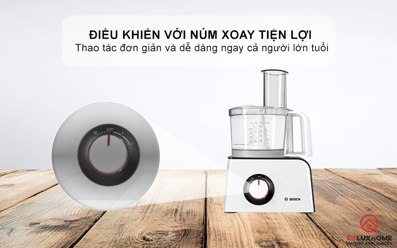 Thiết kế bảng điều khiển với núm xoay tiện lợi