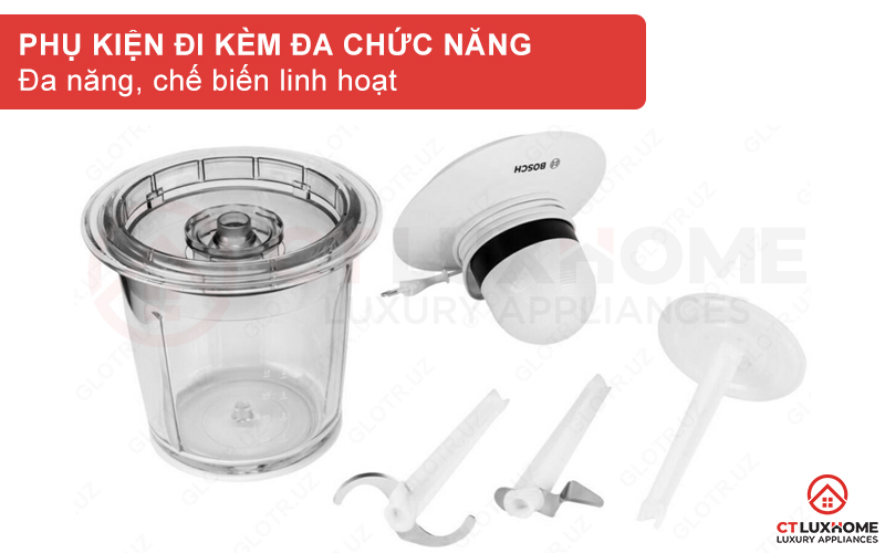 MÁY XAY THỊT BOSCH MMR15A1 550W MÀU TRẮNG 6