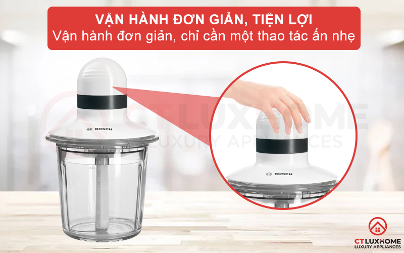 MÁY XAY THỊT BOSCH MMR15A1 550W MÀU TRẮNG 4