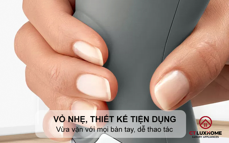 Vỏ nhẹ, thiết kế tiện dụng, vừa vặn với mọi bàn tay
