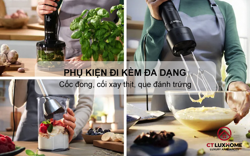Phụ kiện đi kèm đa dạng