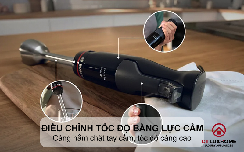 Điều chỉnh tốc độ bằng lực cầm