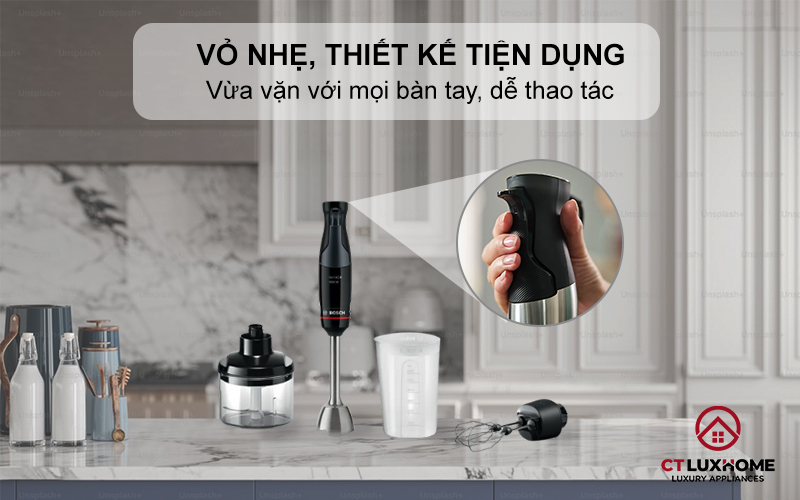 Vỏ nhẹ, thiết kế tiện dụng, vừa vặn với mọi bàn tay