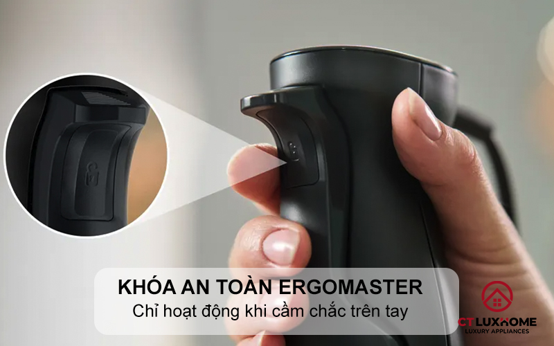 Chỉ hoạt động khi cầm chắc trên tay