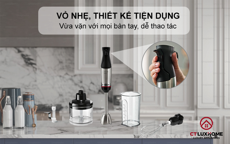 Vỏ nhẹ, thiết kế tiện dụng, vừa vặn với mọi bàn tay